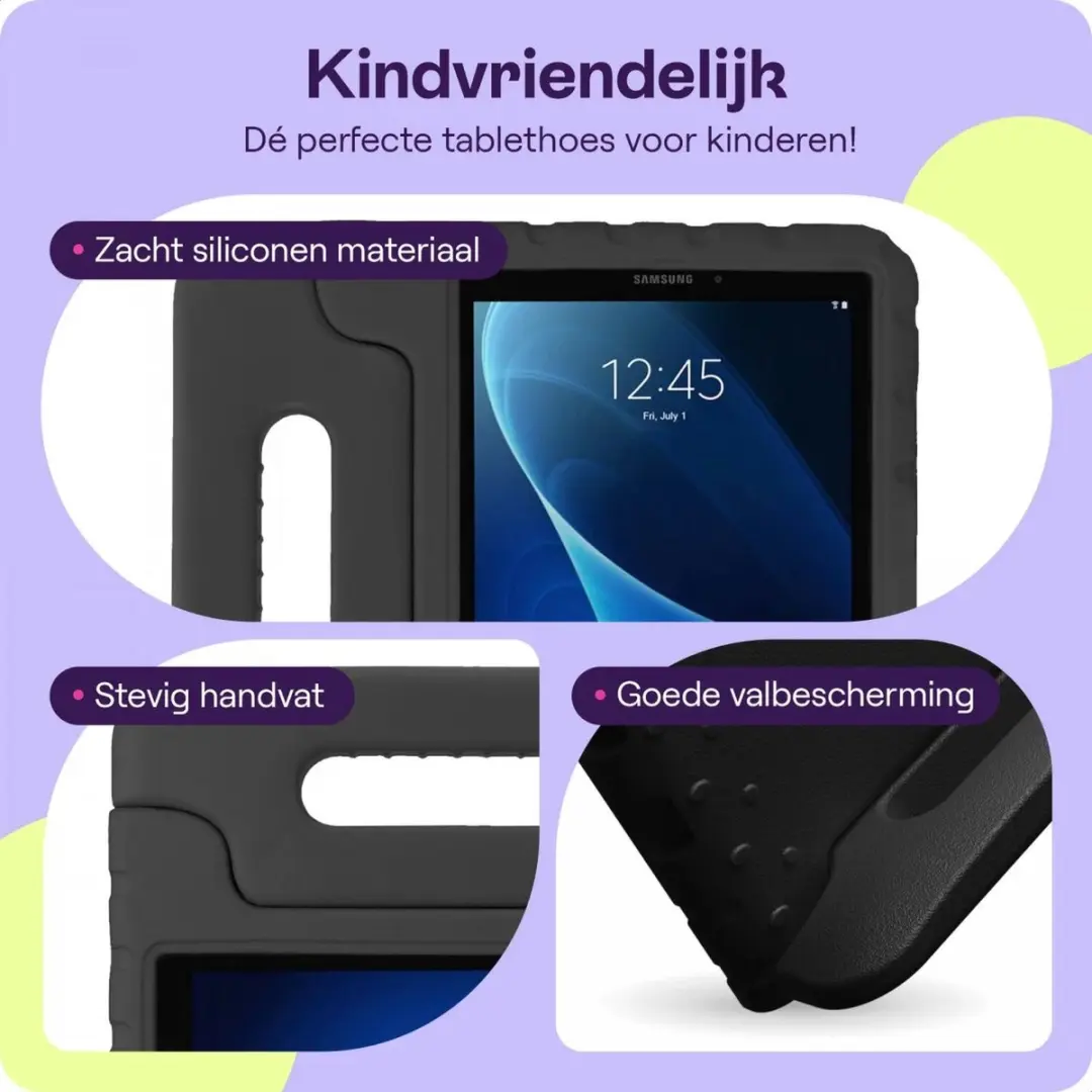 HappyCase Kinderhoes Samsung Galaxy Tab A 10.1 2016 - Zwart