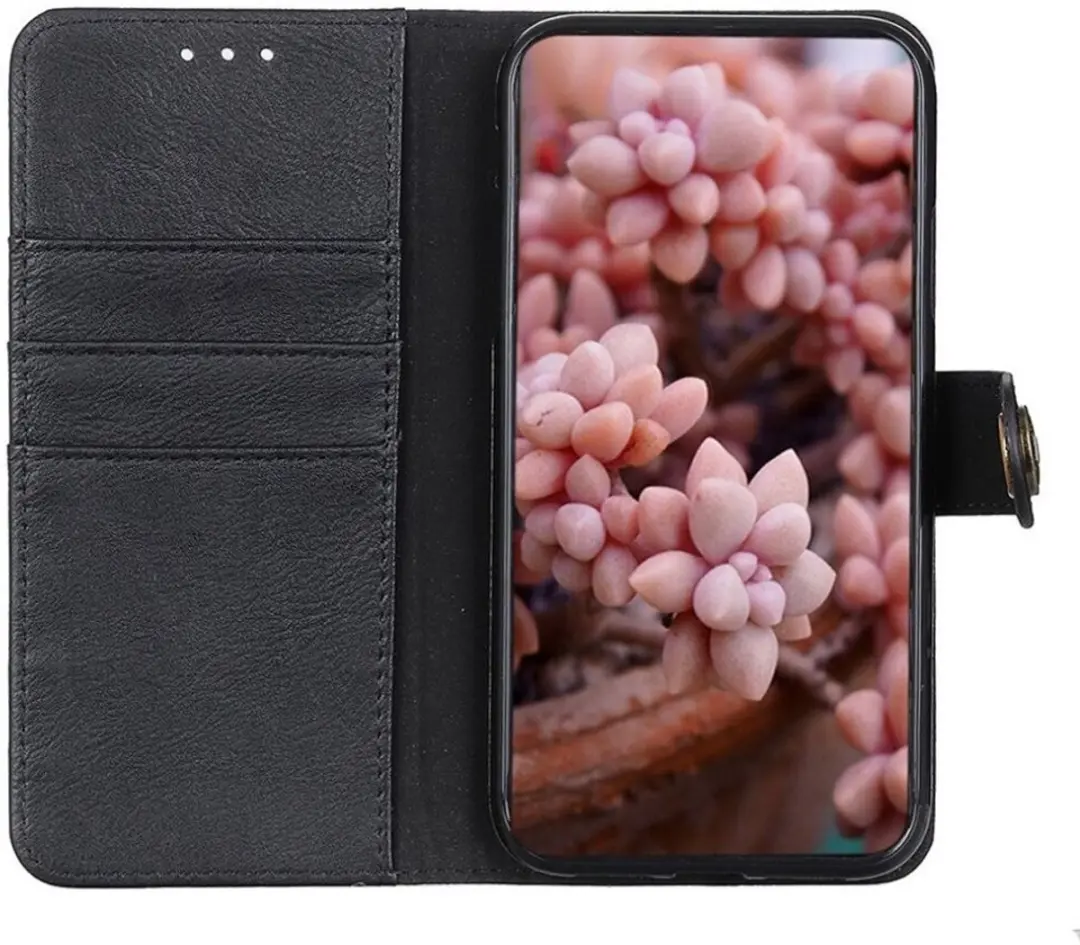 KHAZNEH Google Pixel 8 Hoesje Portemonnee Book Case Zwart