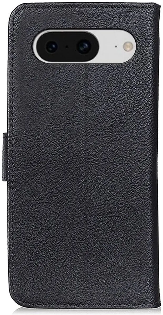 Khazneh Google Pixel 8 Hoesje Portemonnee - 3 Pasjes - Zwart