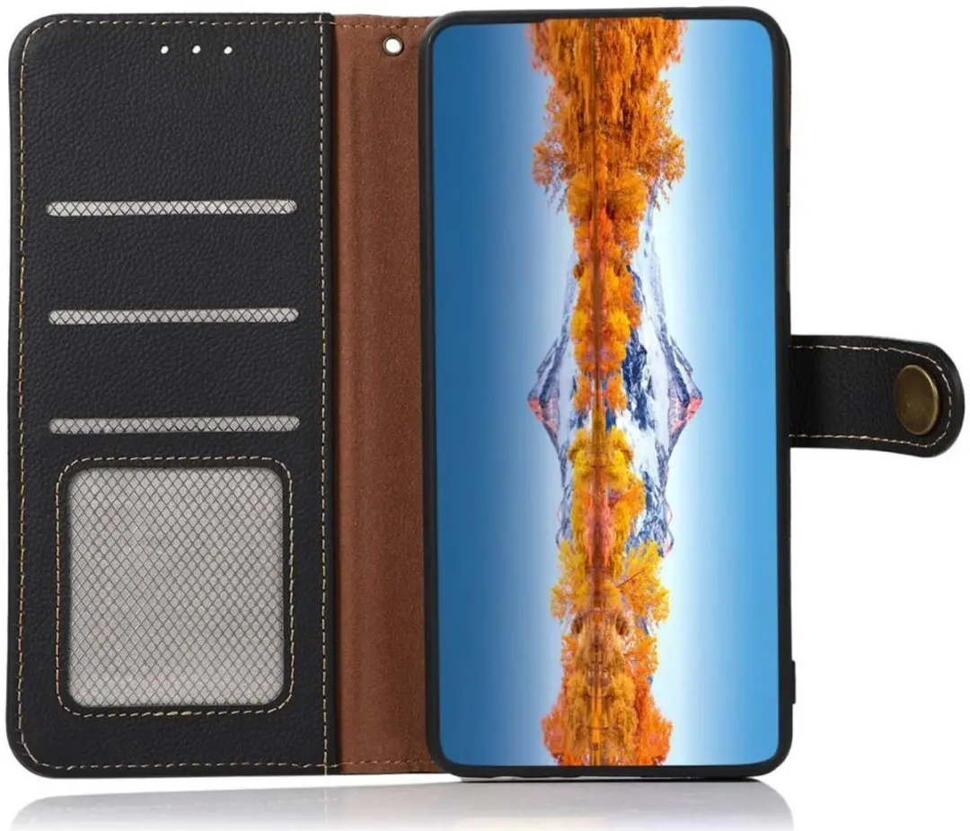 Hoesje RFID Portemonnee Book Case Zwart Geschikt voor Samsung Galaxy S23 Ultra