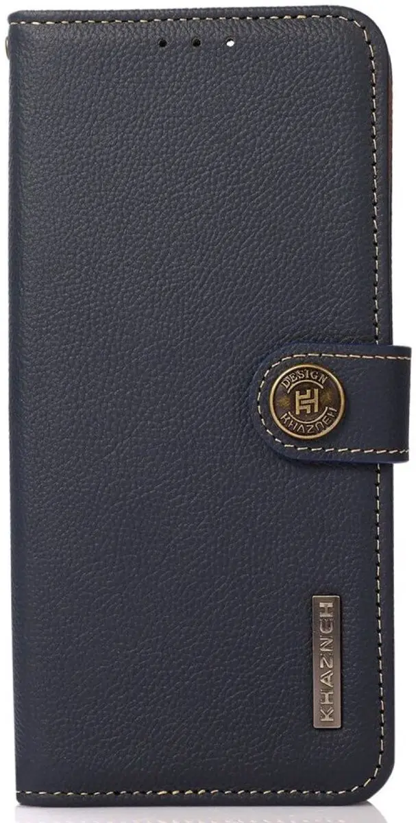 Khazneh Hoesje Book Case Samsung Galaxy S23 Ultra - 3 Pasjes - Blauw - afbeelding 6 van 6
