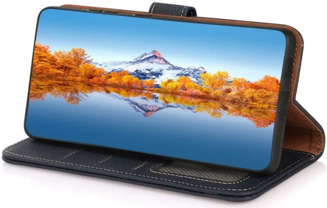 Khazneh Hoesje Book Case Samsung Galaxy S23 Ultra - 3 Pasjes - Blauw