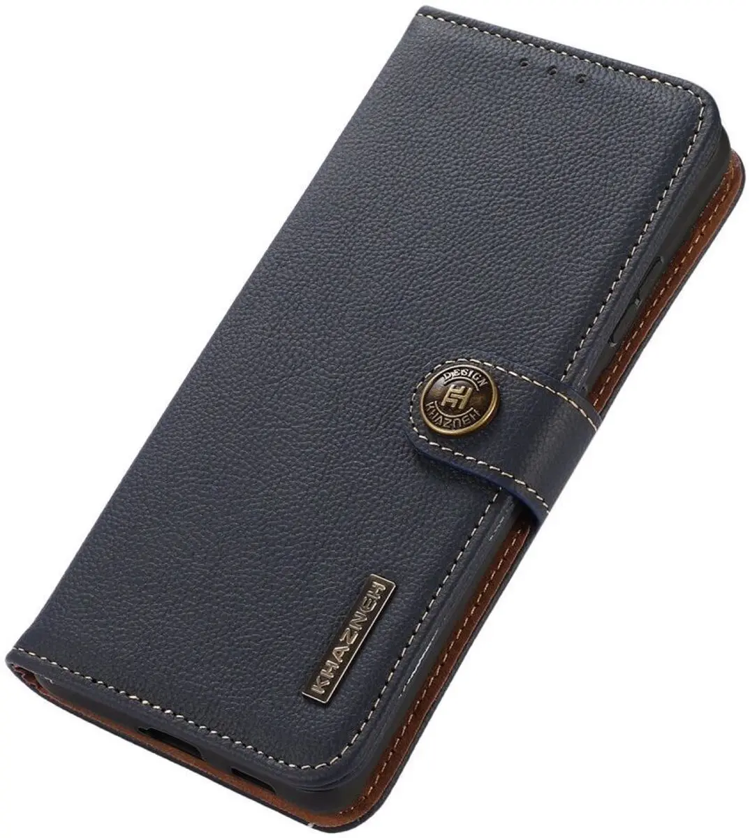Khazneh Hoesje Book Case Samsung Galaxy S23 Ultra - 3 Pasjes - Blauw