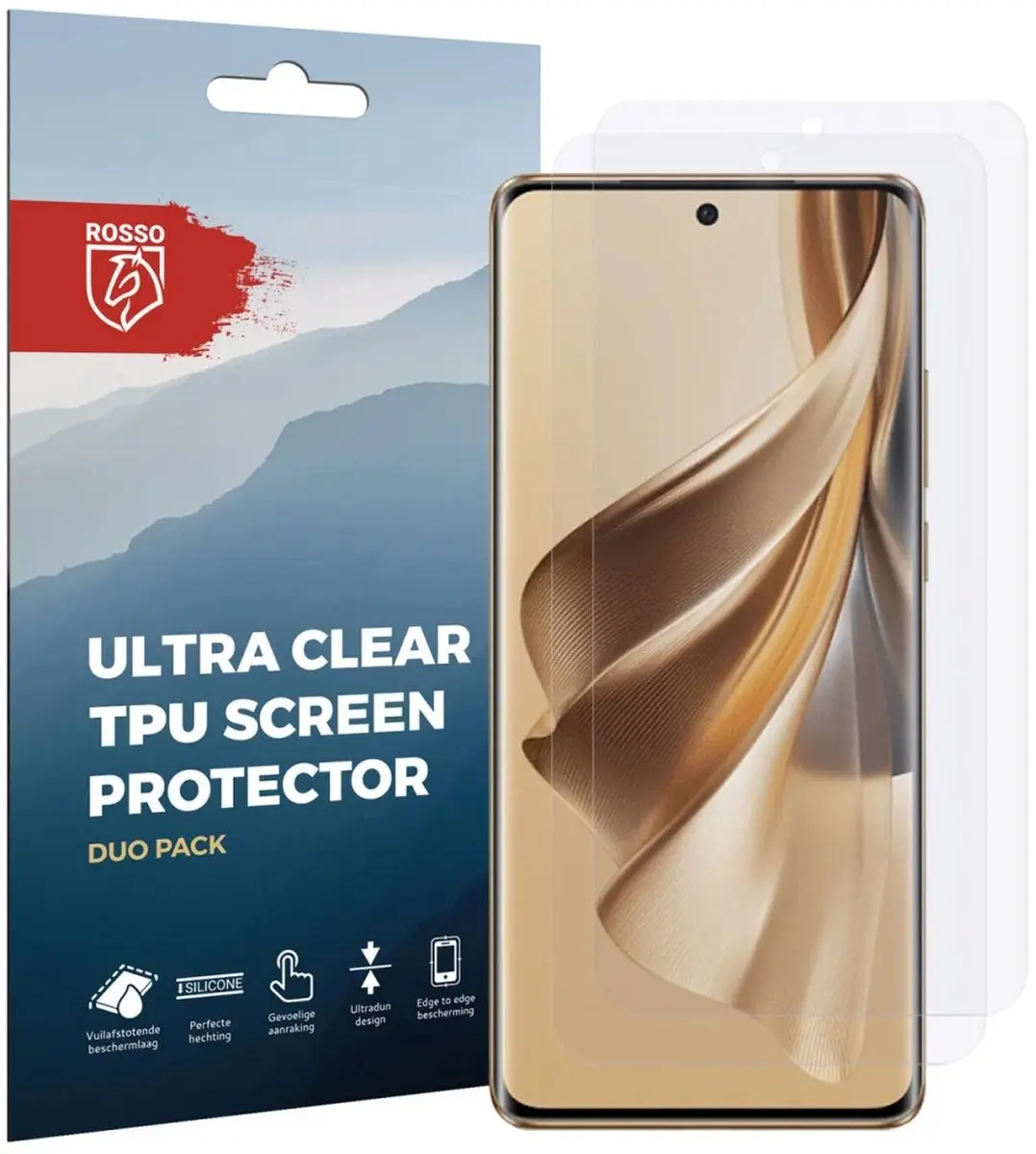 Rosso Screen Protector Ultra Clear 2 Stuks
