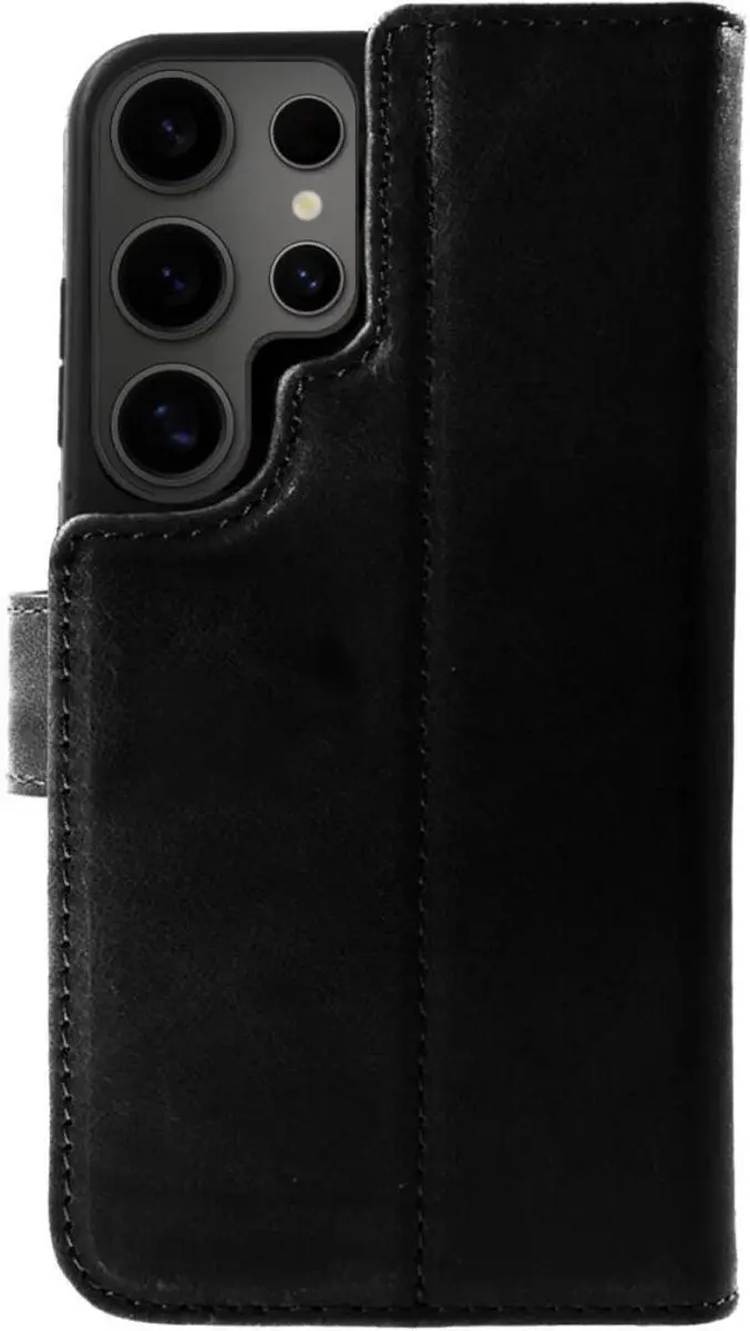Rosso Elite 177344 Hoesje Samsung Galaxy S24 Ultra - MagSafe - 3 Pasjes - Zwart