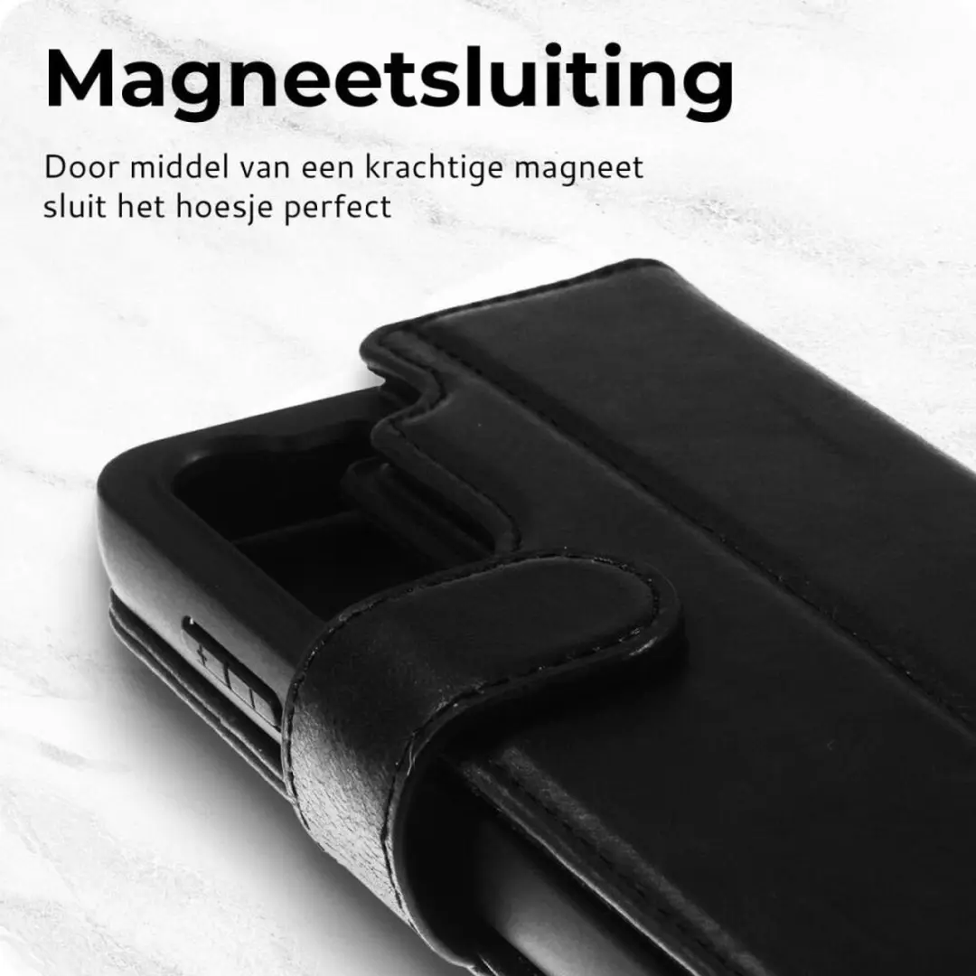 Rosso Elite 177344 Hoesje Samsung Galaxy S24 Ultra - MagSafe - 3 Pasjes - Zwart