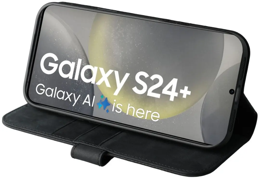 Rosso Elite 177353 Hoesje Samsung Galaxy S24 Plus - MagSafe - 3 Pasjes - Zwart - afbeelding 6 van 6
