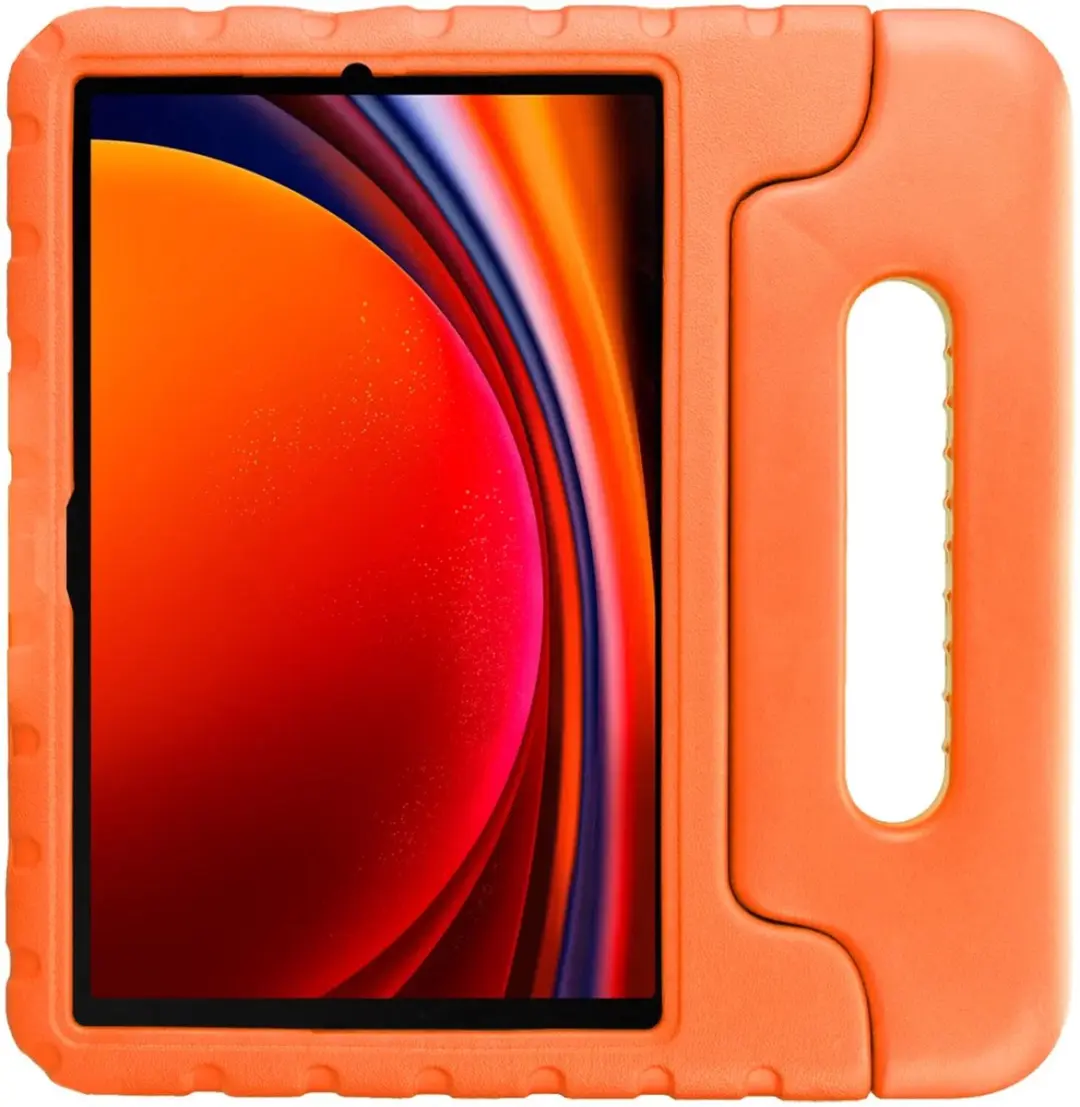 HappyCase Kinder Tablethoes Samsung Galaxy Tab S9 - 11 Inch - Oranje - afbeelding 6 van 6