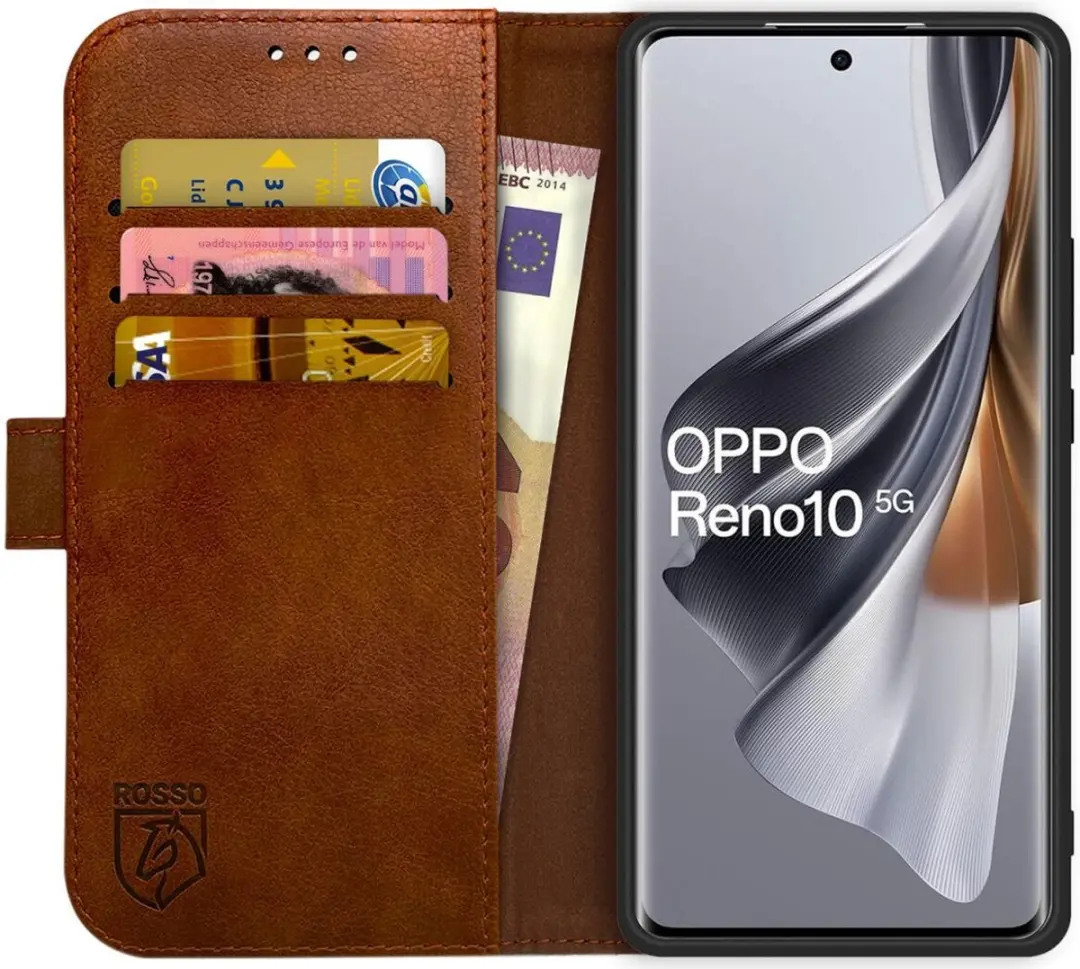 Rosso Element Book Case Wallet Hoesje Geschikt voor Oppo Reno 10