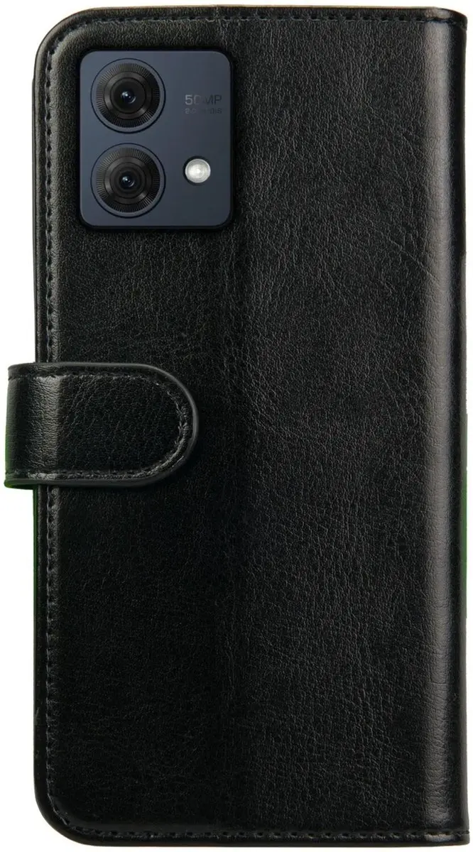 Rosso Element Book Case Wallet Moto G84 - 3 Pasjes - Zwart