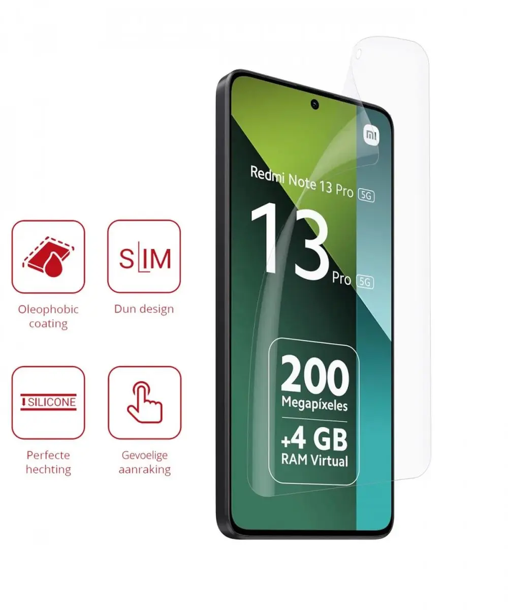 Rosso Screen Protector Ultra Clear 2 Stuks - TPU voor Xiaomi Redmi Note 13 Pro/Poco M6 Pro