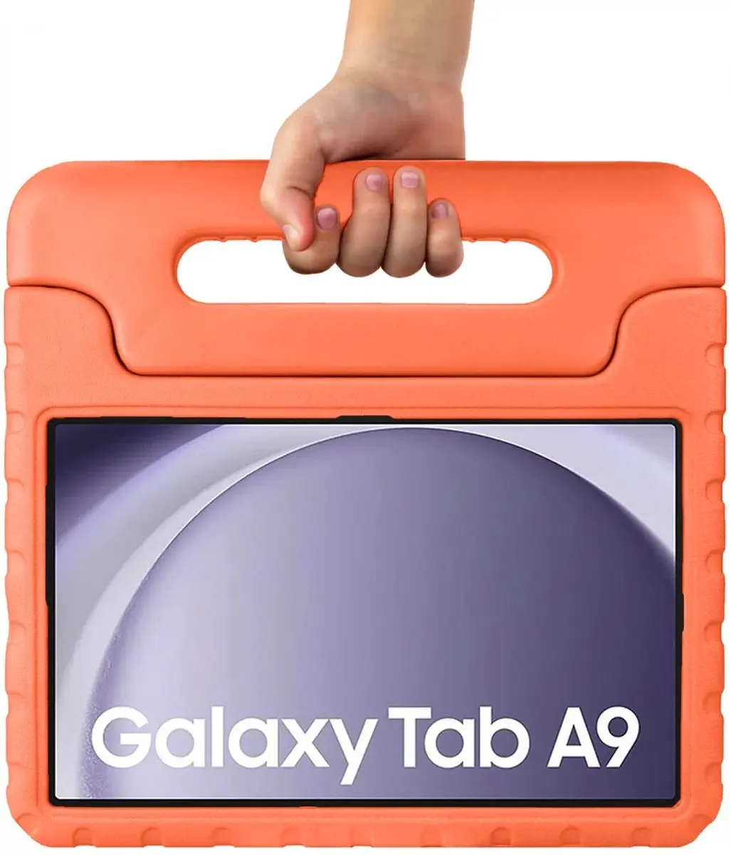 HappyCase Kinder Tablethoes Samsung Galaxy Tab A9 - 11" - Oranje