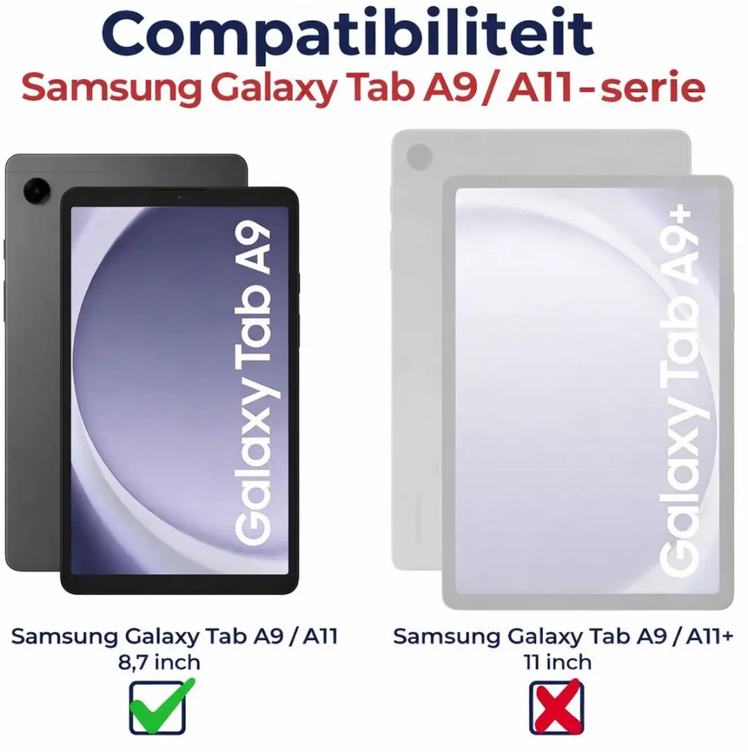 Rosso Paper Feel Screen Protector 182504 - Samsung Galaxy Tab A9 - Transparant - 2 Stuks