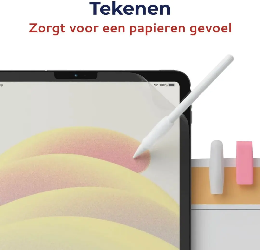 Rosso Paper Feel Screen Protector 182486 - Samsung Galaxy Tab S7 FE - Transparant - 2 Stuks