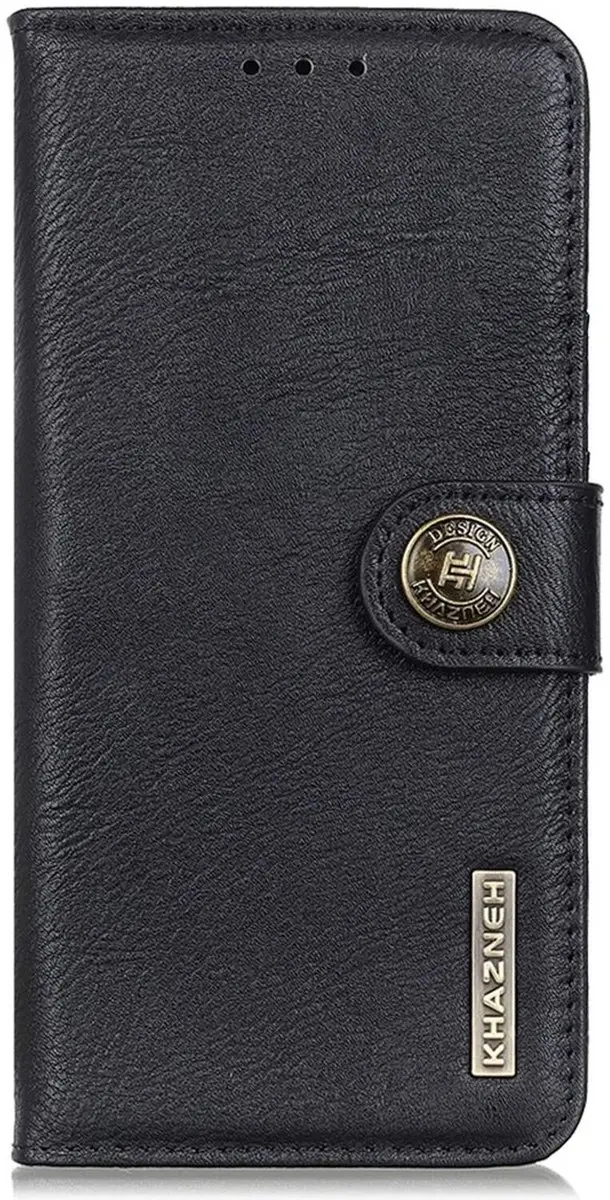 Khazneh Oppo A58 Hoesje Portemonnee - 3 Pasjes - Zwart