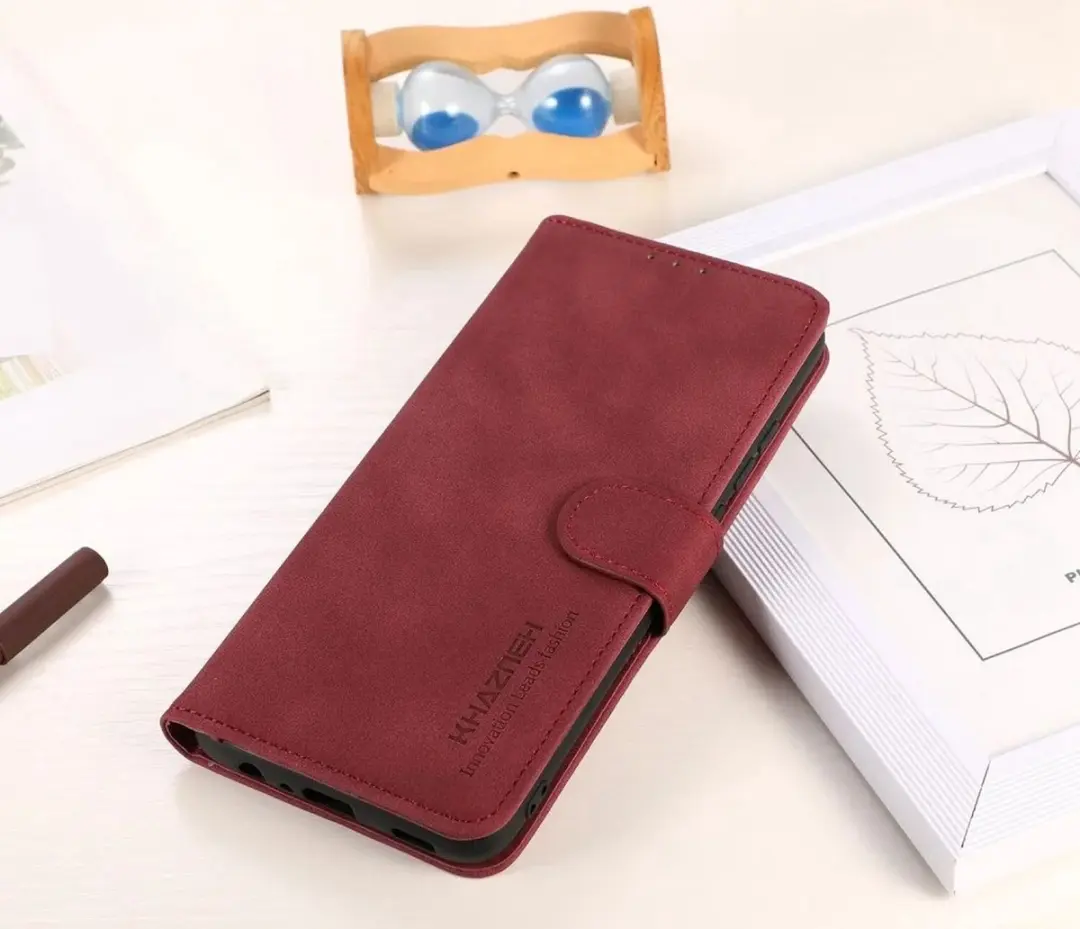 Khazneh Oppo A58 Wallet Hoesje - Rood