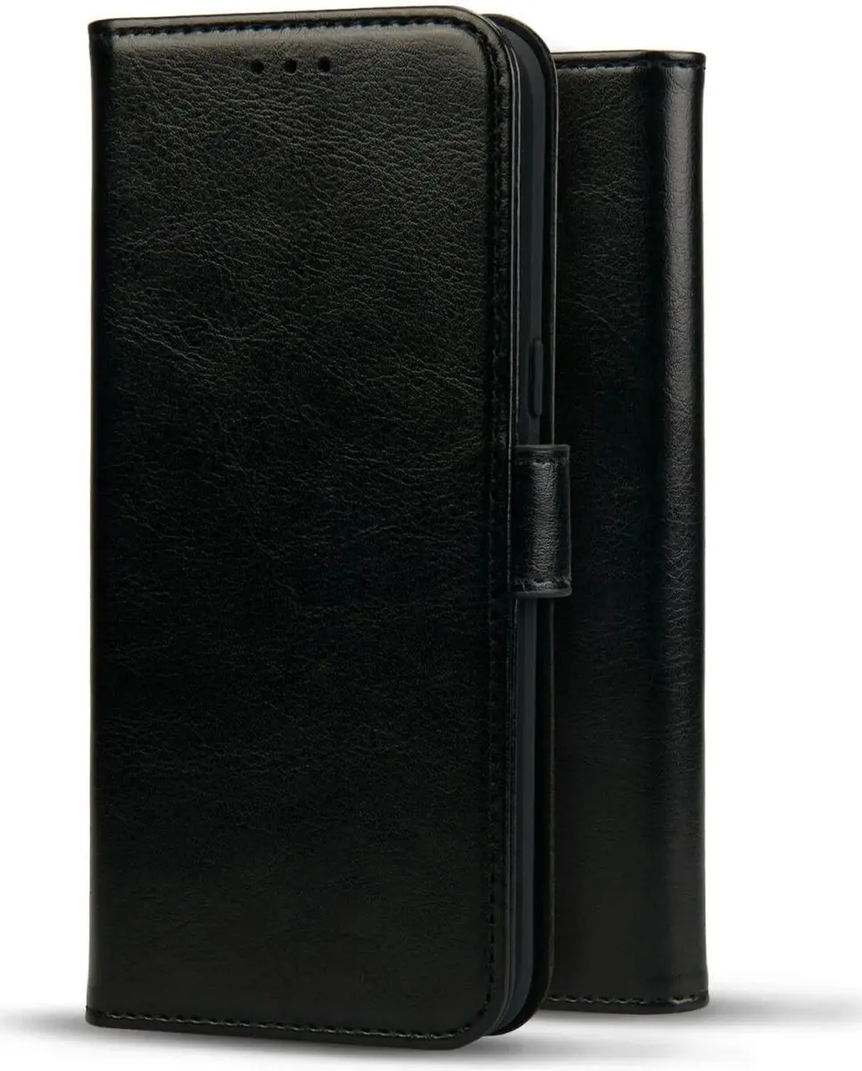 Rosso Element Wallet Book Case Moto G24 Power - 3 Pasjes - Zwart