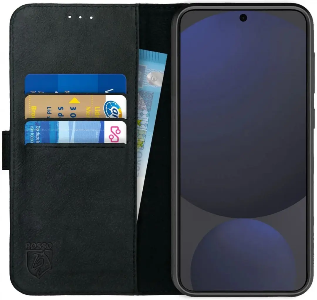 Rosso Deluxe Echt Leer Hoesje Geschikt voor Samsung Galaxy S24 FE
