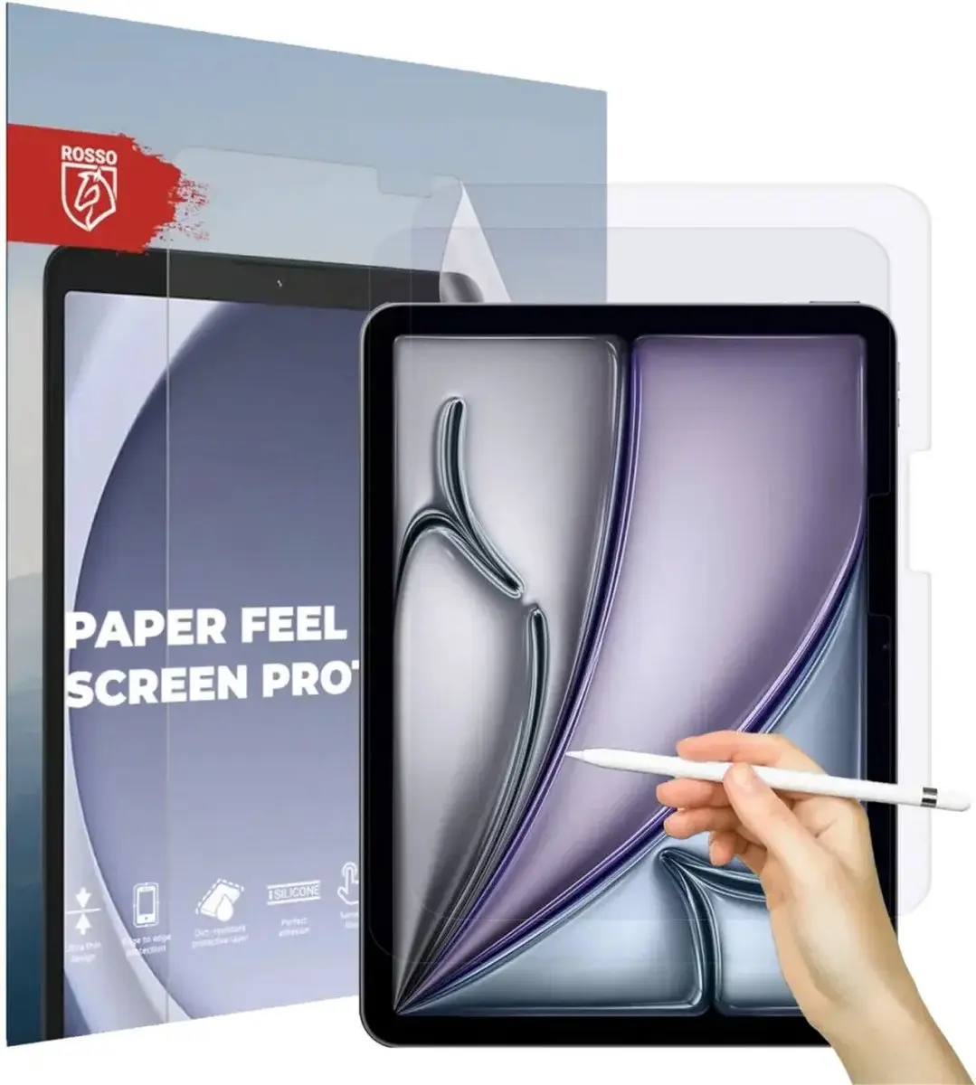 Rosso Screen Protector 193025 - iPad Air 11 (2024) - 2 Stuks Transparant