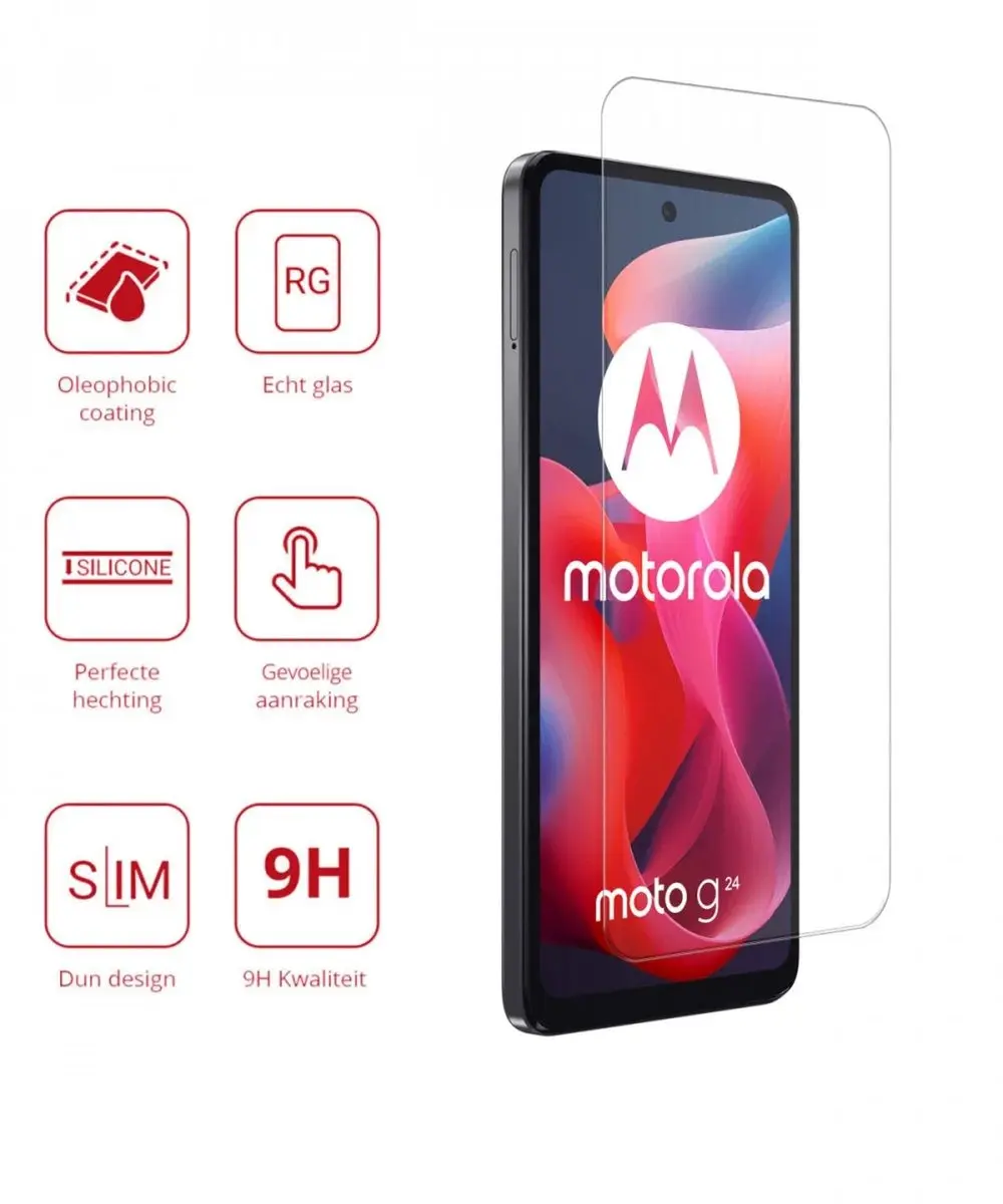 Rosso Screen Protector Motorola Moto G24 - 9H Hardheid