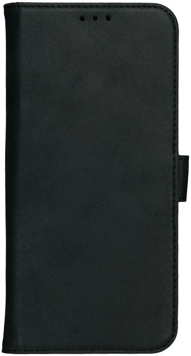 Rosso Deluxe Echt Leer Hoesje iPhone 16 Plus - 3 Pasjes - Zwart - afbeelding 6 van 6