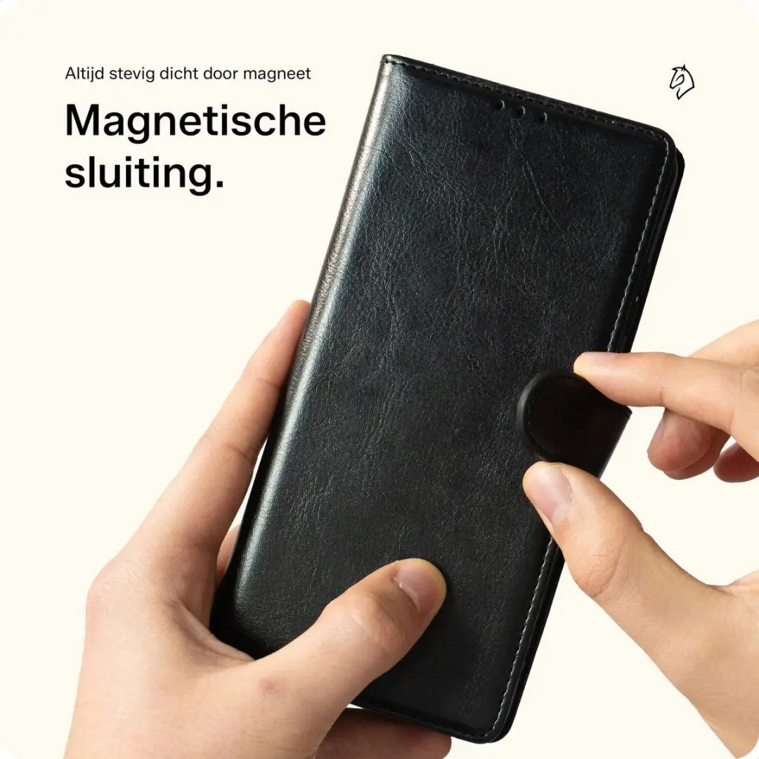 Rosso Element Wallet Book Case Samsung Galaxy A16 - 3 Pasjes - Zwart