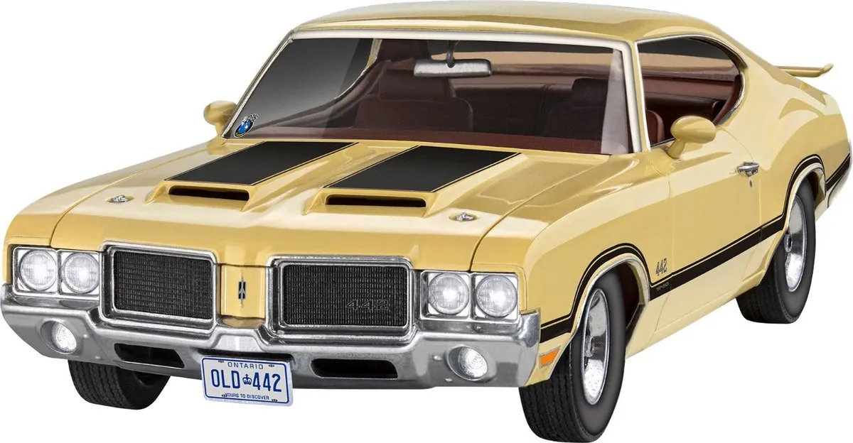 Revell 1971 Oldsmobile 442 Coupe Modelbouwpakket 1:25 - 124 Onderdelen - Multi