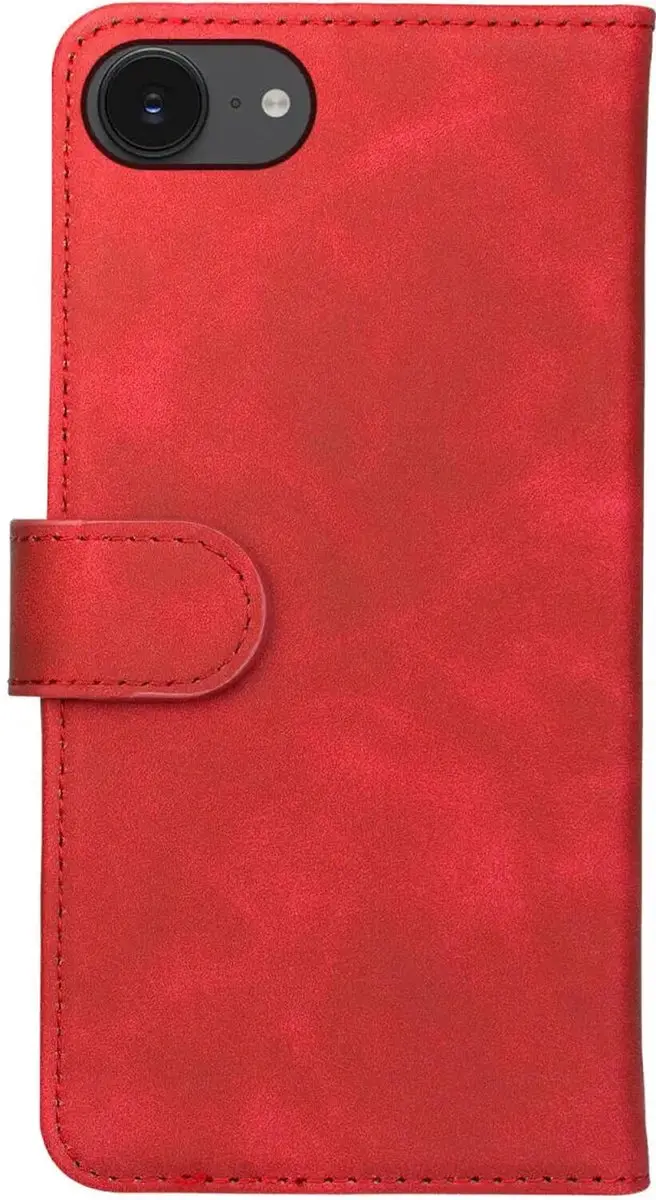 Rosso Element Wallet Book Case iPhone 16/17 - 3 Pasjes - Rood