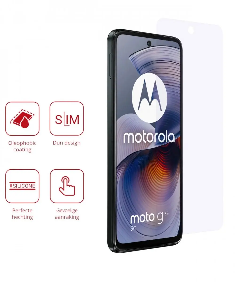 Rosso Screen Protector Motorola Moto G55 - 2 Stuks - Ultra Clear