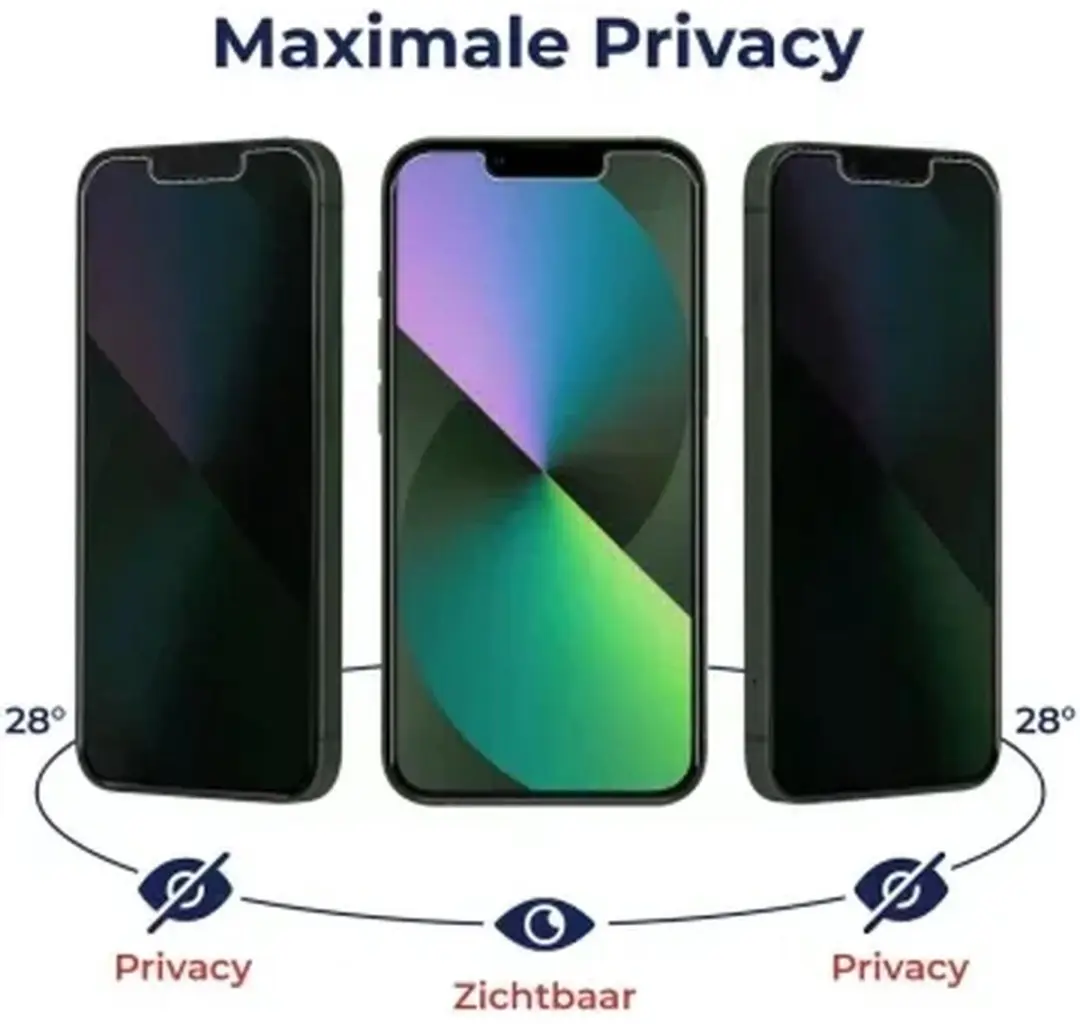 Rosso Privacy Screen Protector Asus ROG Phone 9/9 Pro - 9H Glas