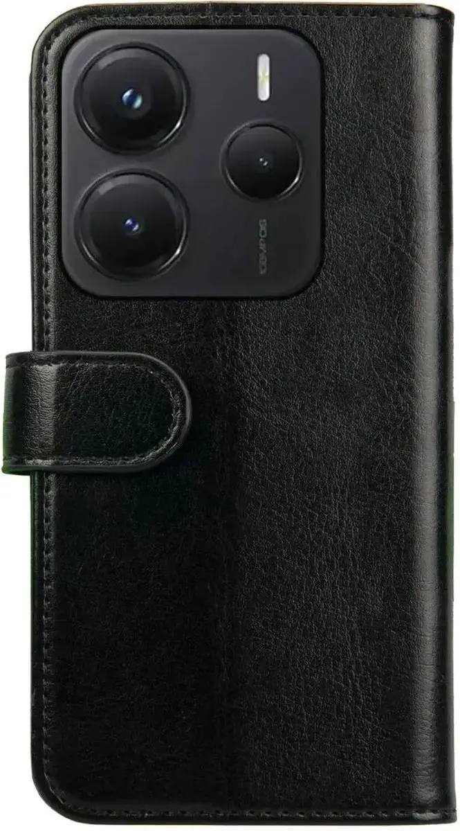 Rosso Element Wallet Book Case Xiaomi Redmi Note 14 5G - 3 Pasjes - Zwart