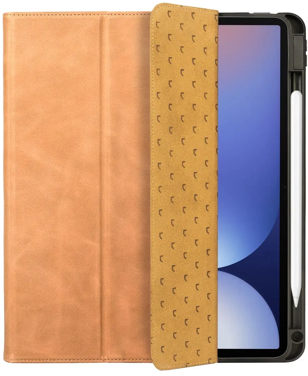 Rosso Elite 216795 Tablethoes - Samsung Galaxy Tab S9/S10 FE - Licht bruin - afbeelding 6 van 6