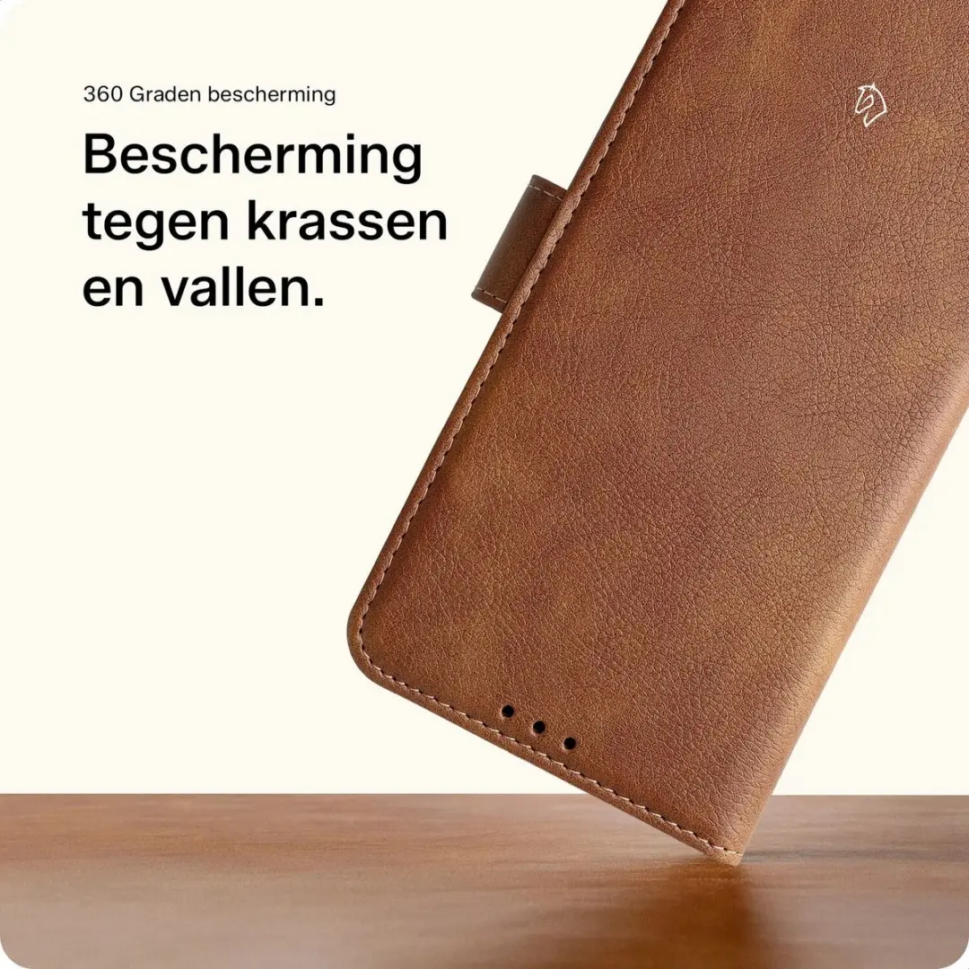 Rosso Element 218733 Hoesje iPhone Air - 2-in-1 Portemonnee Bruin