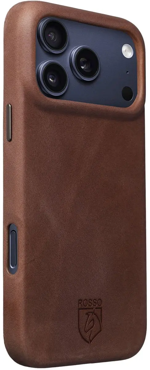 Rosso Elite 218754 Hoesje iPhone 17 Pro - Echt Leer - Bruin - afbeelding 6 van 6