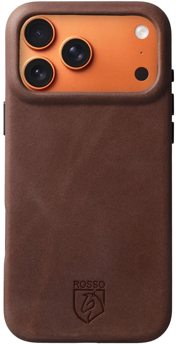 Rosso Elite 218754 Hoesje iPhone 17 Pro - Echt Leer - Bruin