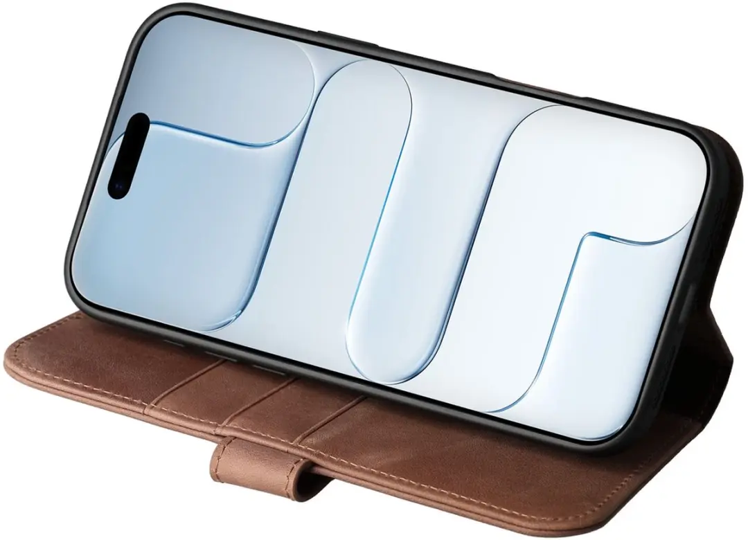 Rosso Elite 218808 Hoesje iPhone Air - Bruin - 3 Pasjes