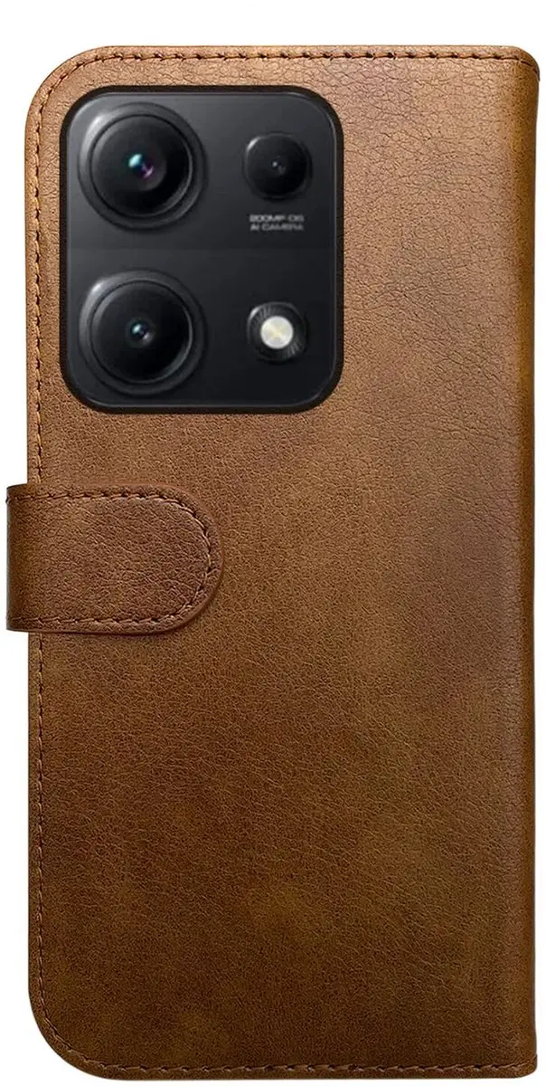 Rosso Element Wallet Book Case 218829 - Xiaomi Redmi Note 14S - 3 Pasjes - Bruin