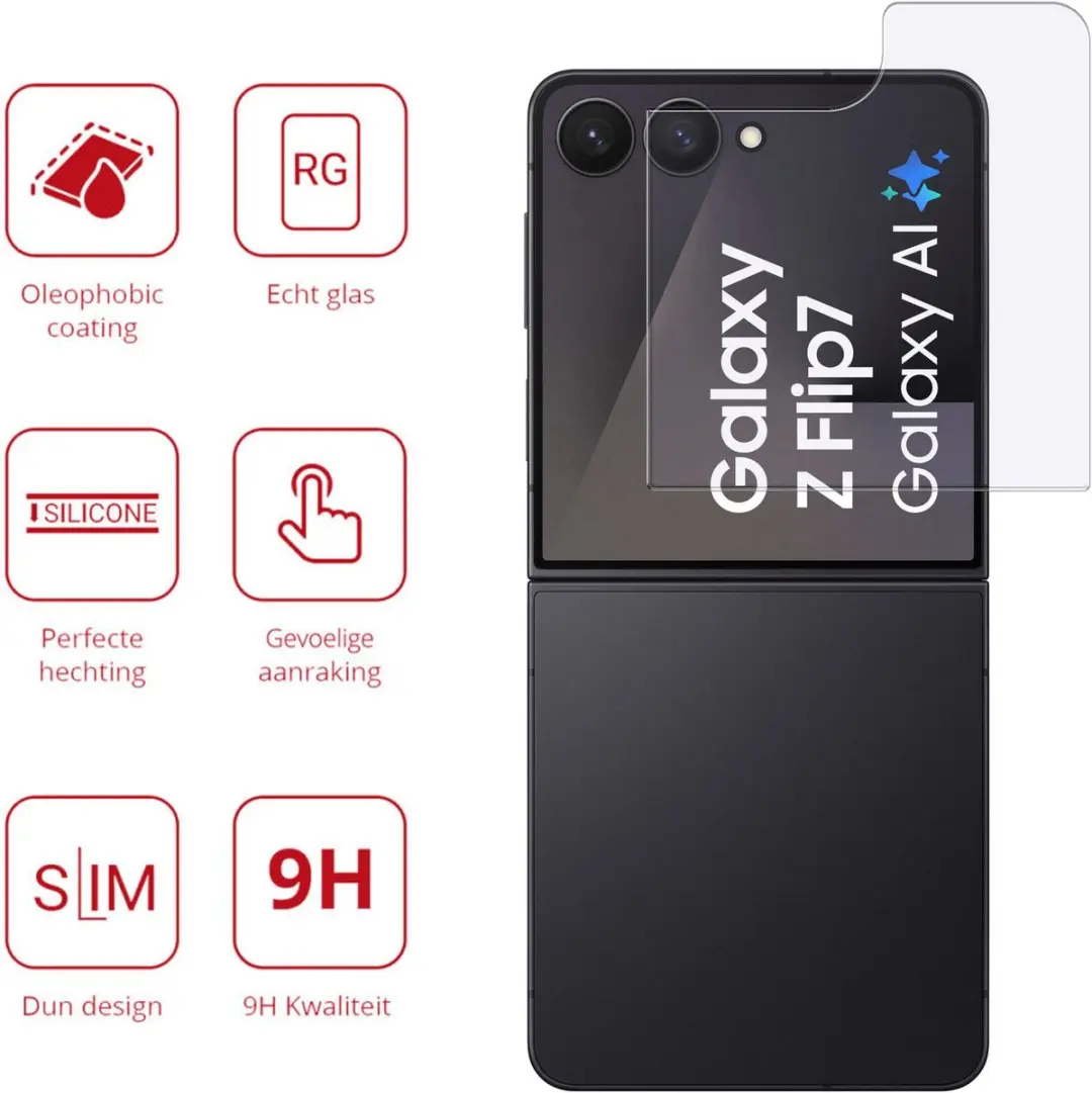 Rosso Screen Protector Samsung Galaxy Z Flip 7 - 9H Tempered Glass