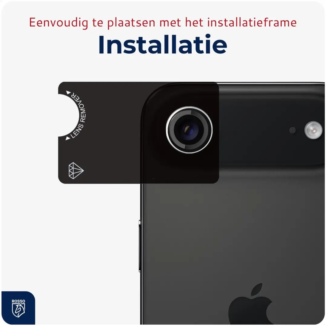 Rosso Camera Frame Protector iPhone Air - 9H Glas - Transparant - afbeelding 6 van 6