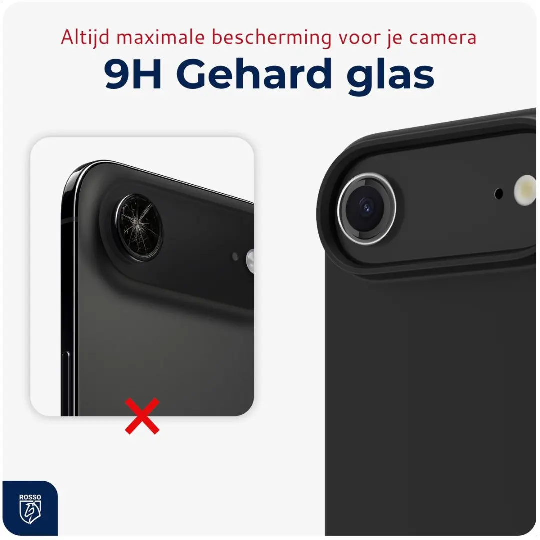 Rosso Camera Frame Protector iPhone Air - 9H Glas - Transparant