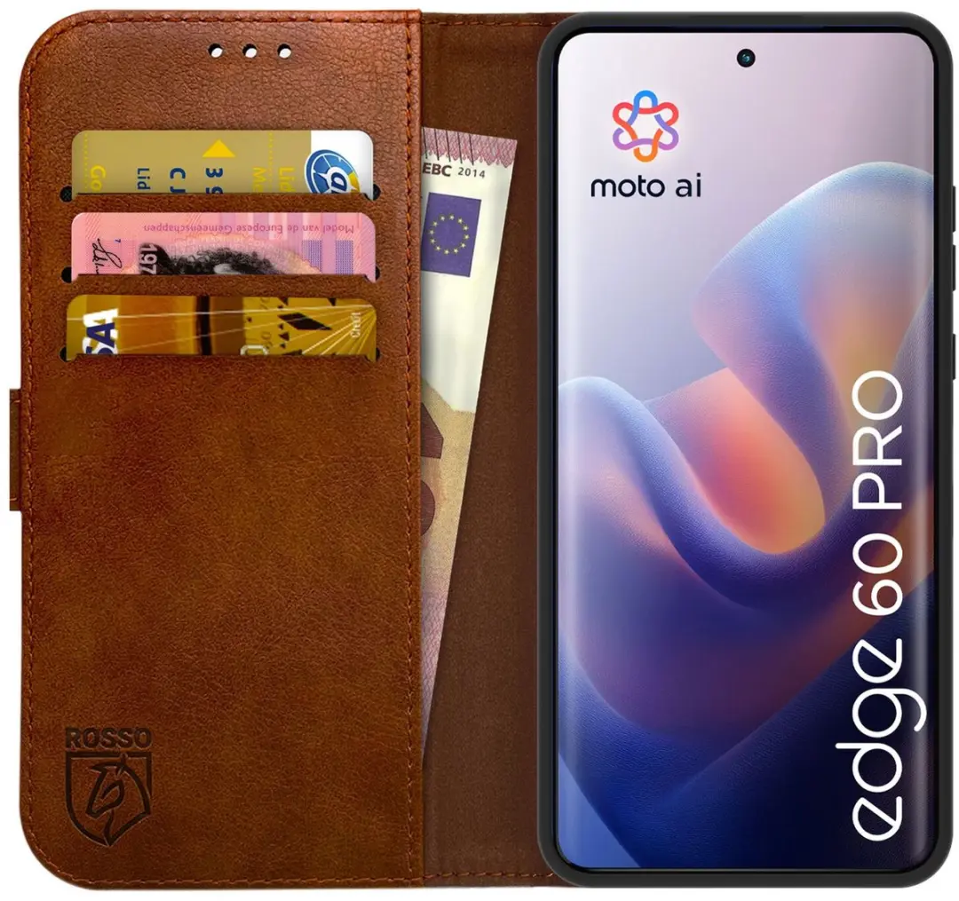Rosso Element Wallet Book Case Motorola Edge 60 Pro