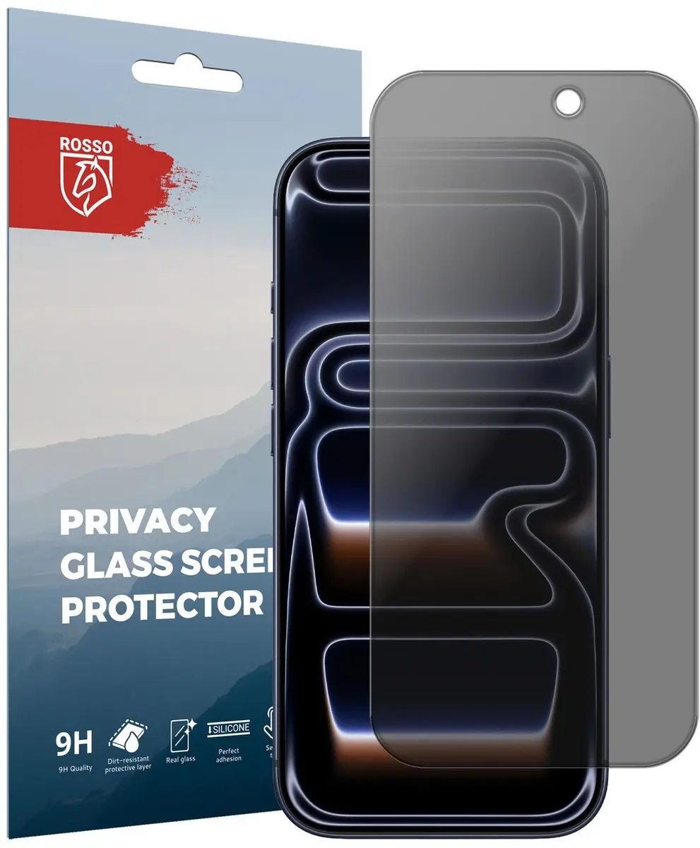 Rosso 9H Privacy Schermbeveiliging iPhone 17 Pro Max