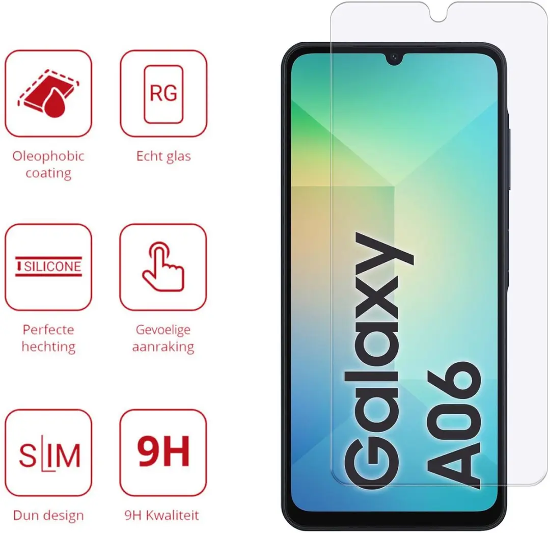 Rosso Screen Protector Samsung Galaxy A06 - 9H Tempered Glass