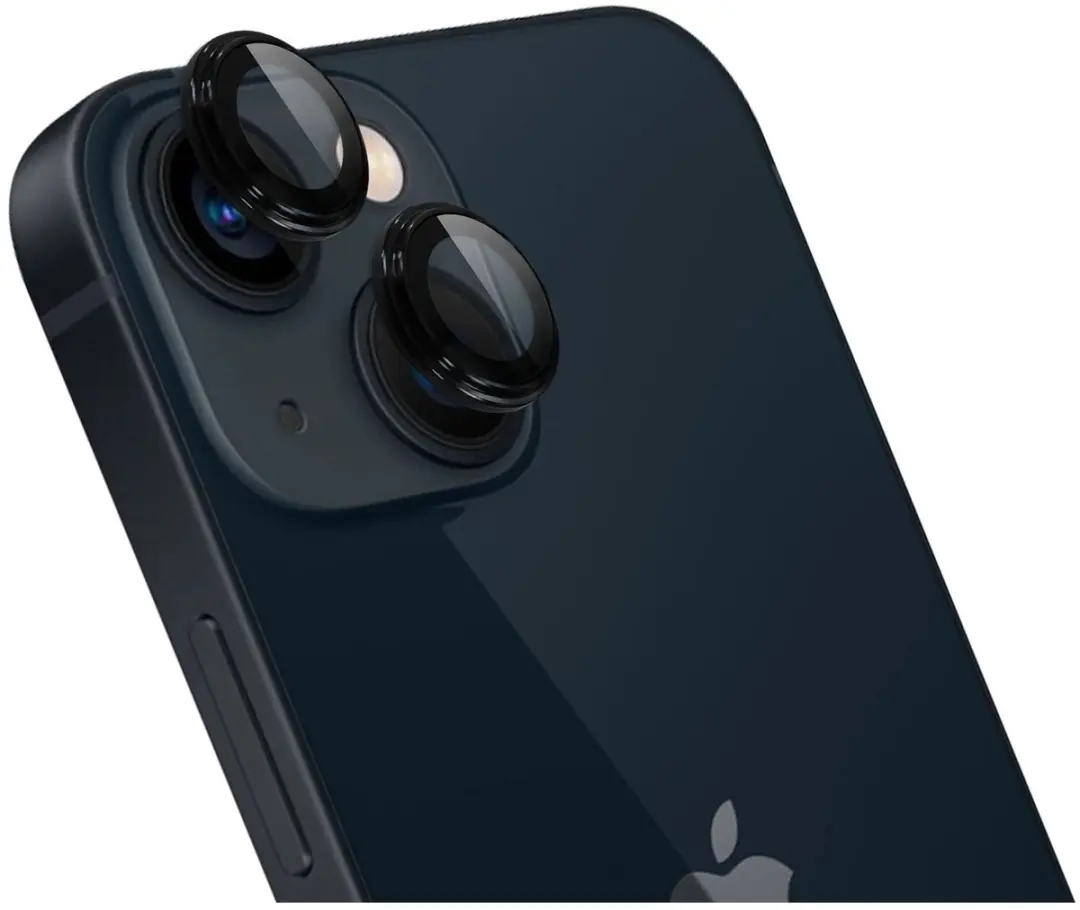 Rosso Camera Frame Protector iPhone 14/14 Plus - 9H Glas - Zwart