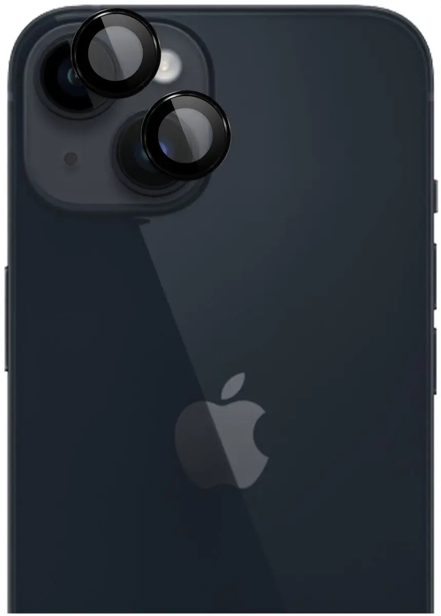 Rosso Camera Frame Protector iPhone 14/14 Plus - 9H Glas - Zwart