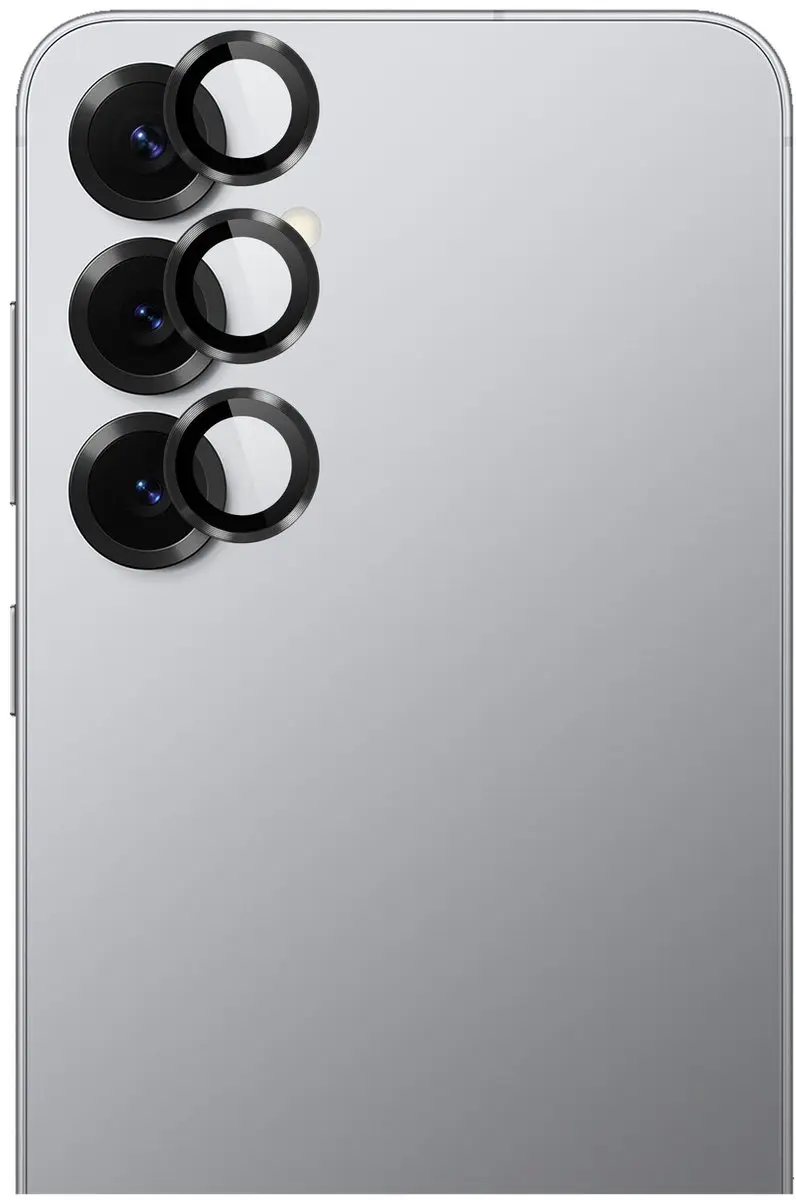 Rosso Camera Frame Protector Samsung Galaxy S25 Plus - 9H Glas - Zwart