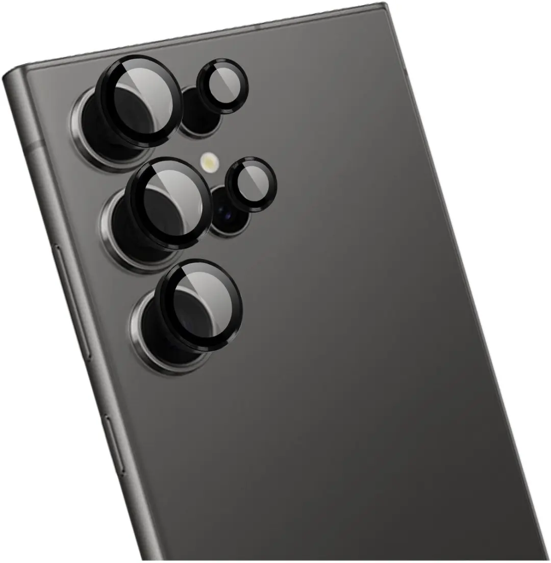 Rosso Camera Frame Protector Samsung Galaxy S24 Ultra - 9H Glas - Zwart - afbeelding 6 van 6