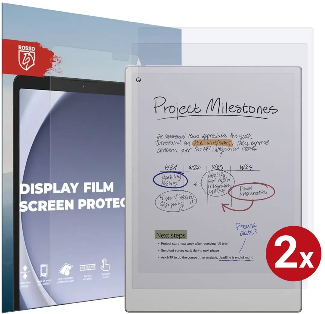 Rosso Tablet Folie 219105 ReMarkable Paper Pro