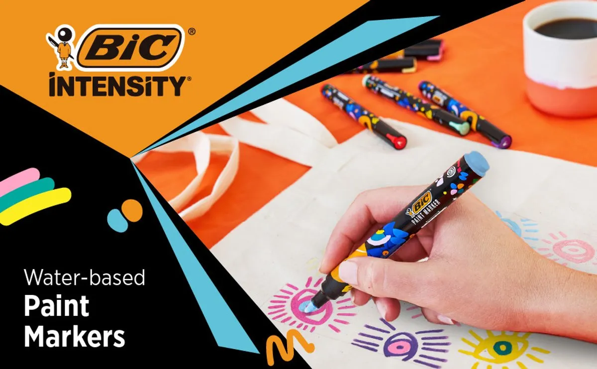 BIC Intensity Paint Markers - Verfstiften - Stiften voor Volwassenen - Diverse Kleuren - Watervaste Marker met Medium Pun - 20 Stuks