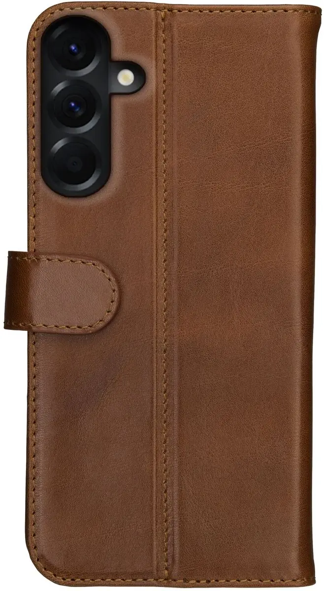Rosso Deluxe Echt Leer Hoesje Samsung Galaxy A17 - 3 Pasjes - Bruin
